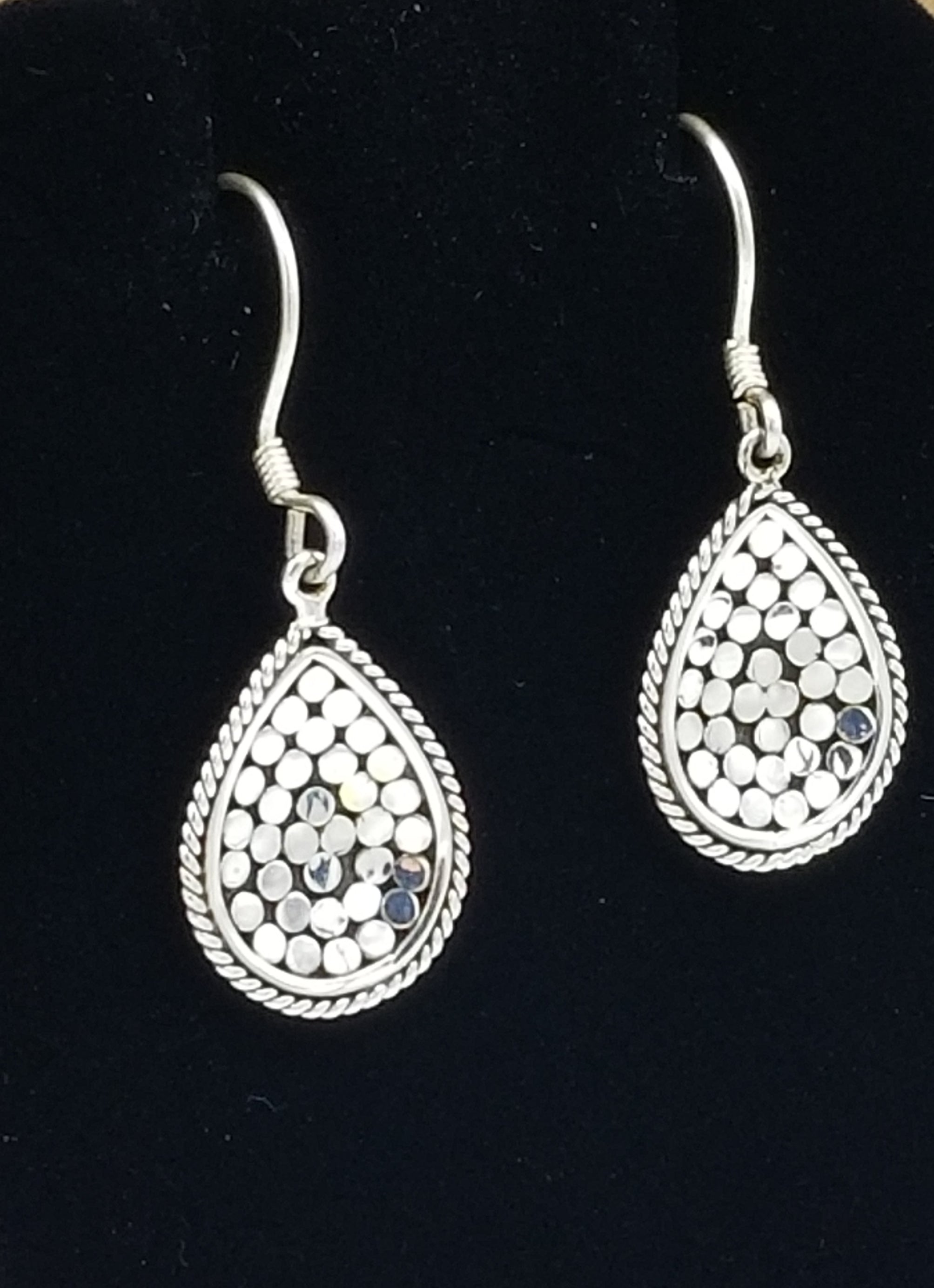 Be A Light French Wrap Teardrop Earrings (Small)