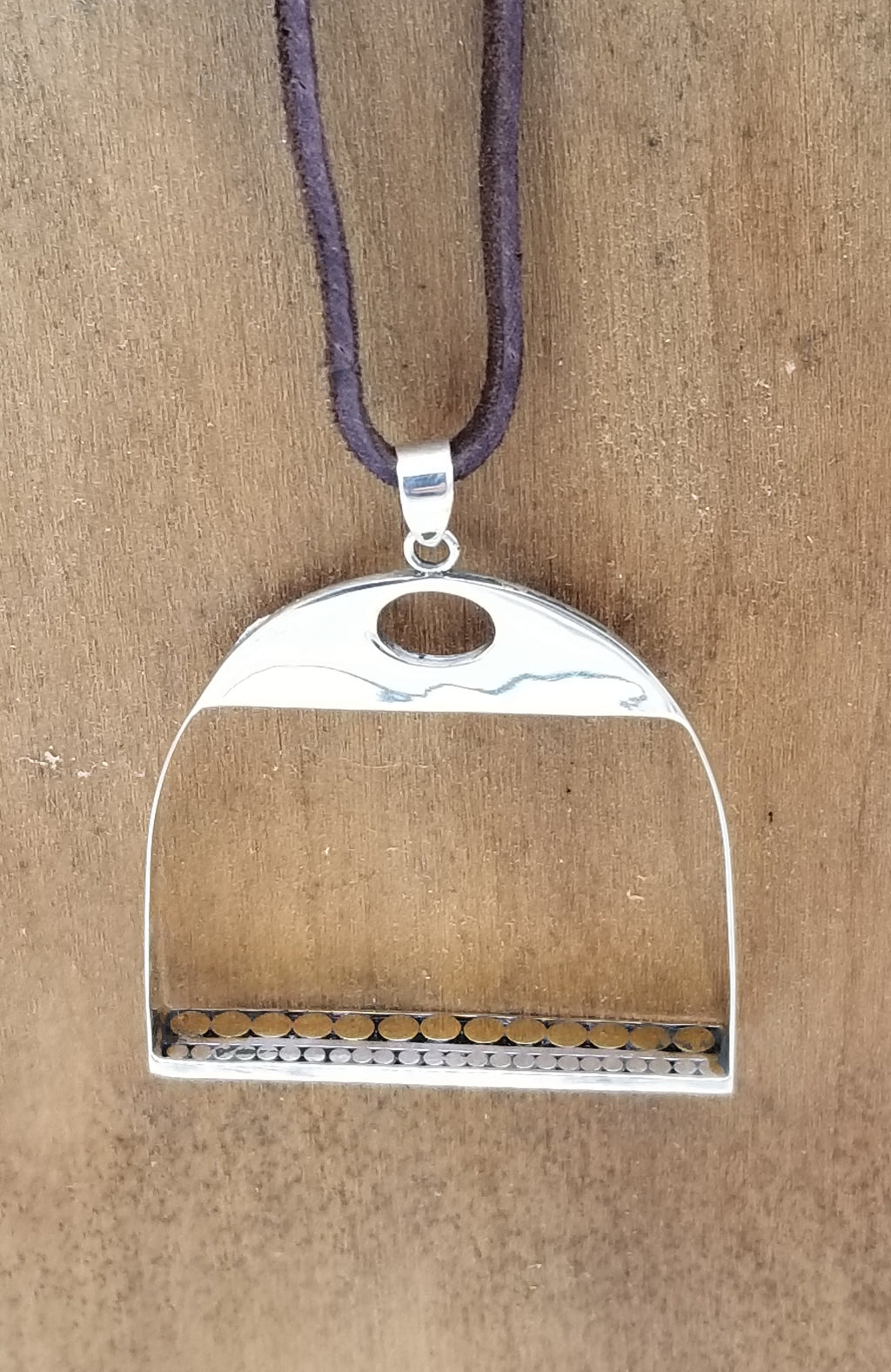Large Horse Stirrup Necklace