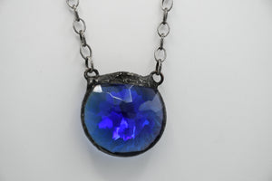 Royal Blue crystal necklace