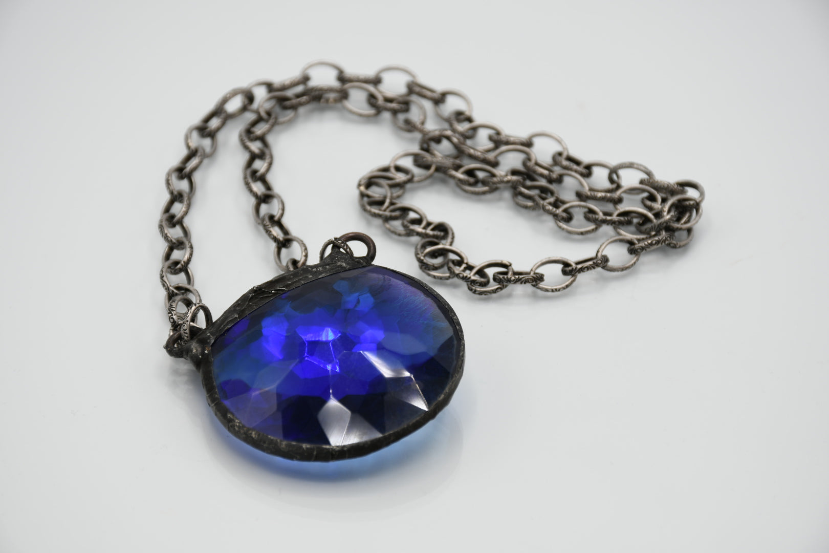 Royal Blue crystal necklace