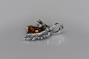 Baltic Amber large horse pendant