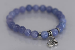 Blue Quartz Ohm Bracelet