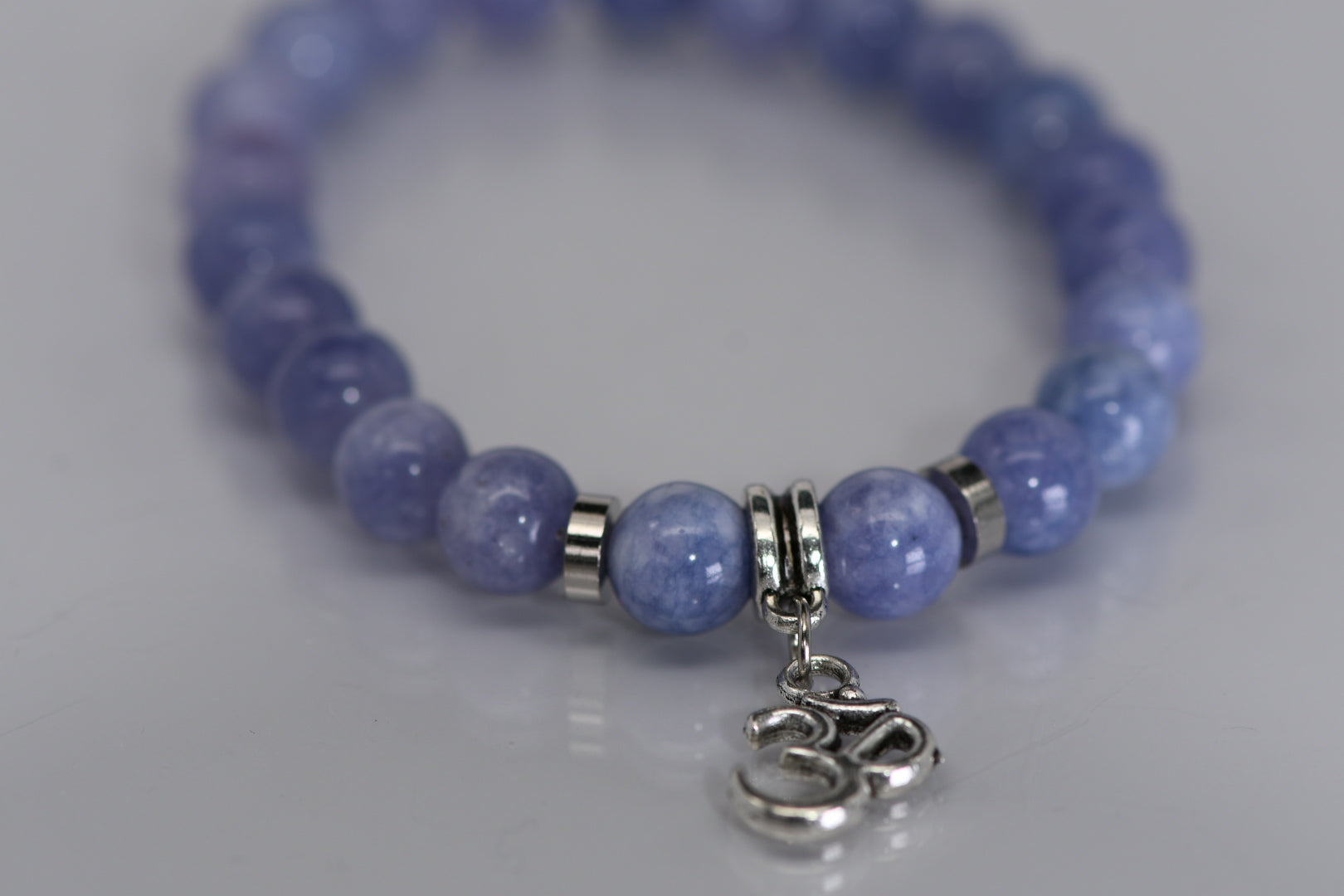 Blue Quartz Ohm Bracelet