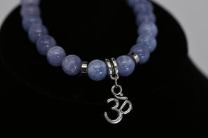 Blue Quartz Ohm Bracelet