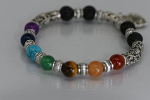 Chakra Bracelet with heart charm