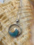 Amazonite Wave Pendant