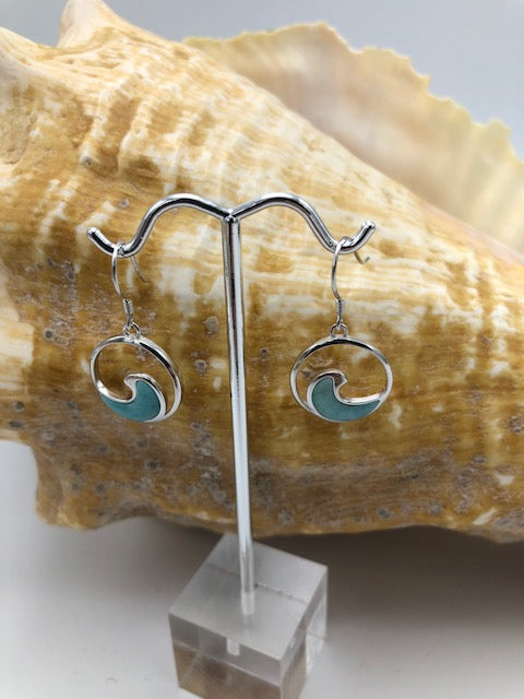 Amazonite Wave Earrings