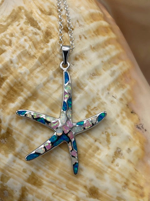 Starfish - Opal with Pink