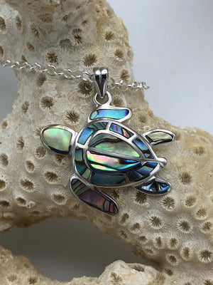 Sea Turtle - Abalone - Pendant