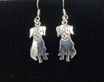 Labrador sterling silver earrings