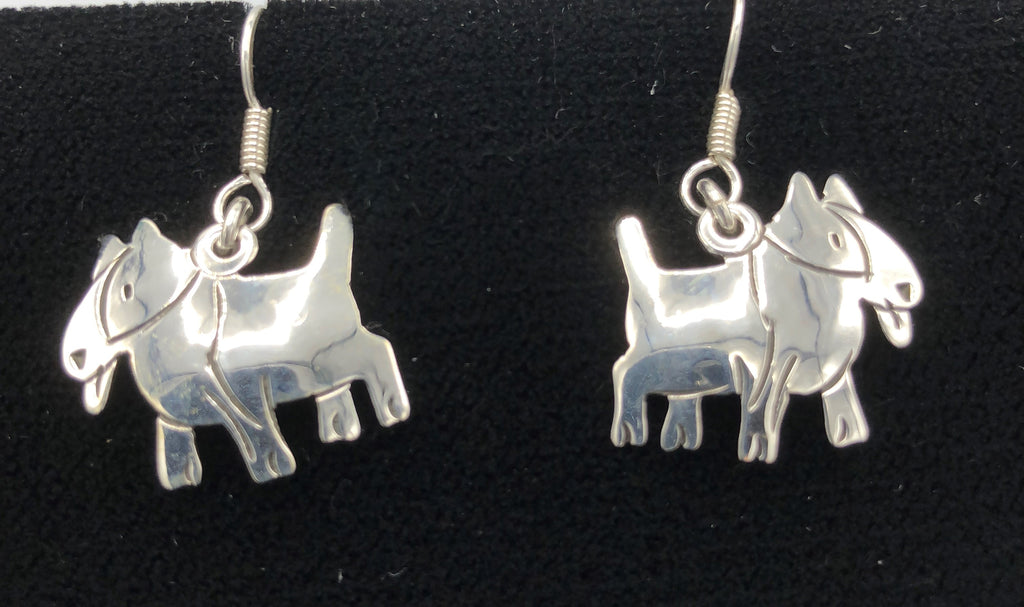 Terrier Earrings sterling silver
