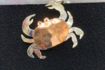 Large Crab Pendant in Sterling Silver and copper