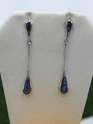 Beautiful dangle Abalone earrings