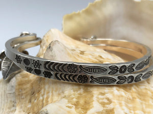 Cuff Bracelet with dangles