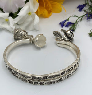 Cuff Bracelet with dangles