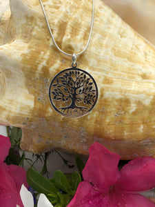 Round Sterling Tree of Life Pendant