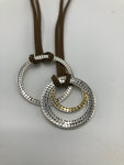 Lariat Triple Life Circles Necklace