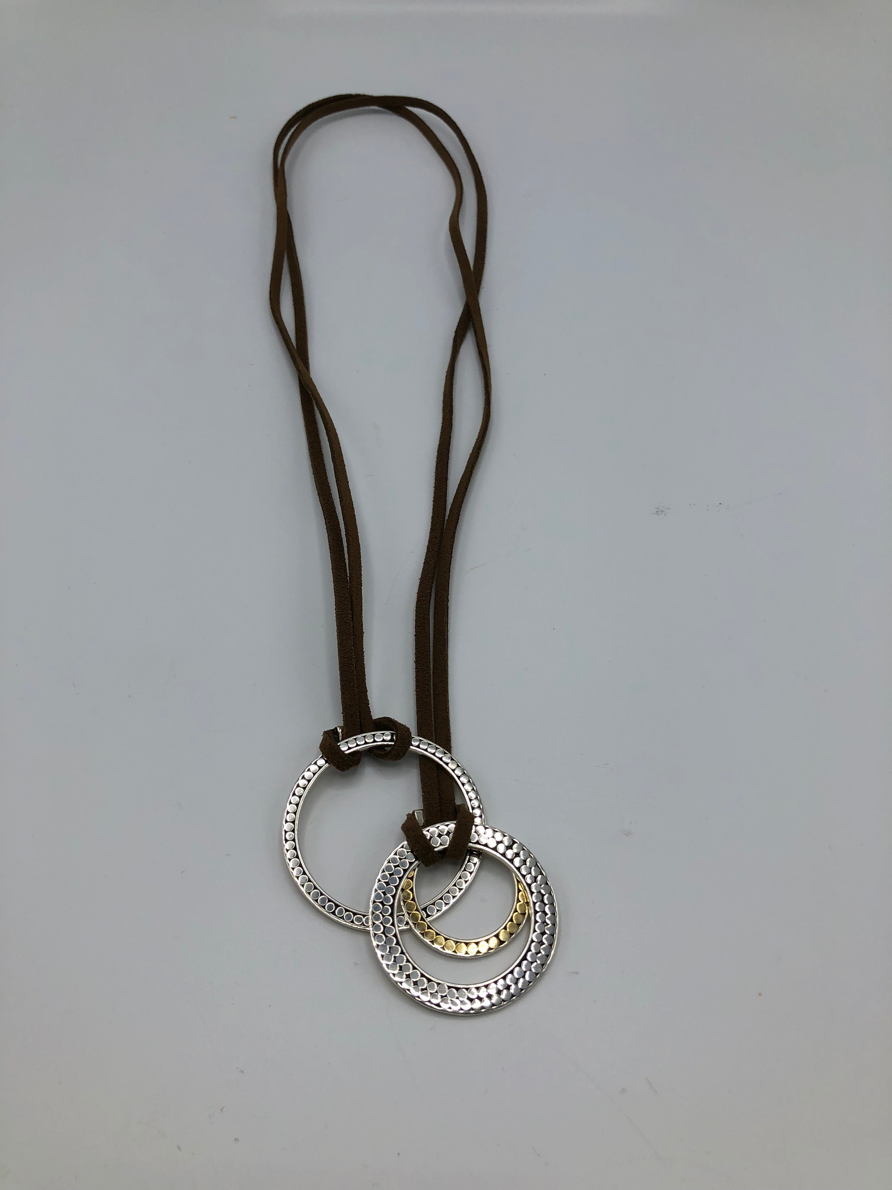 Lariat Triple Life Circles Necklace
