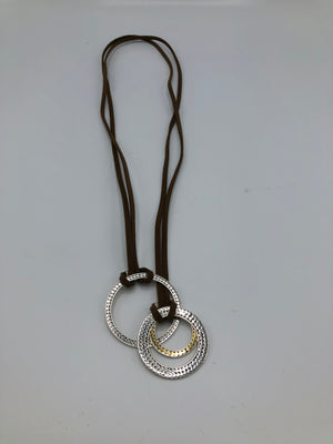 Lariat Triple Life Circles Necklace