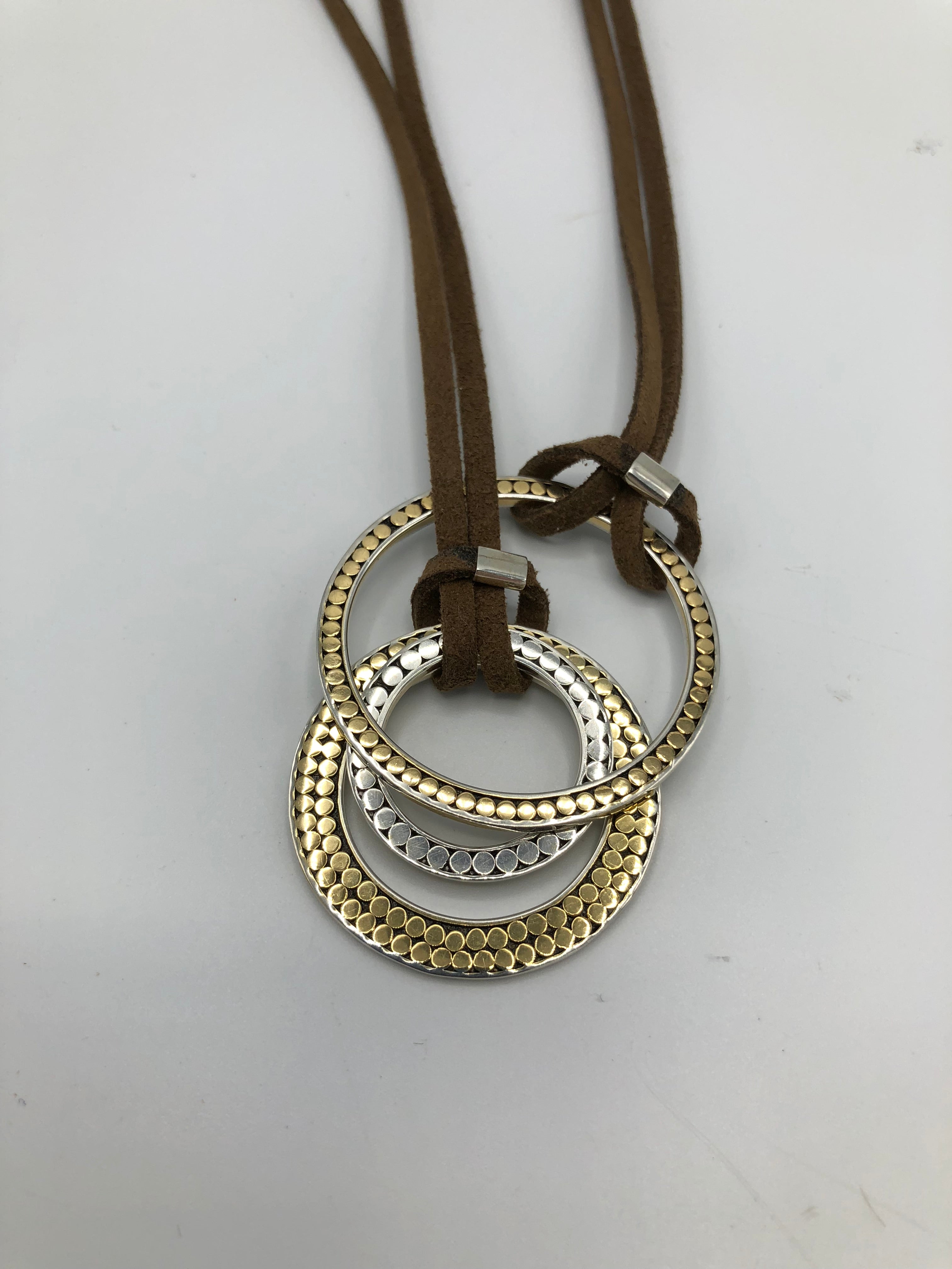 Lariat Triple Life Circles Necklace