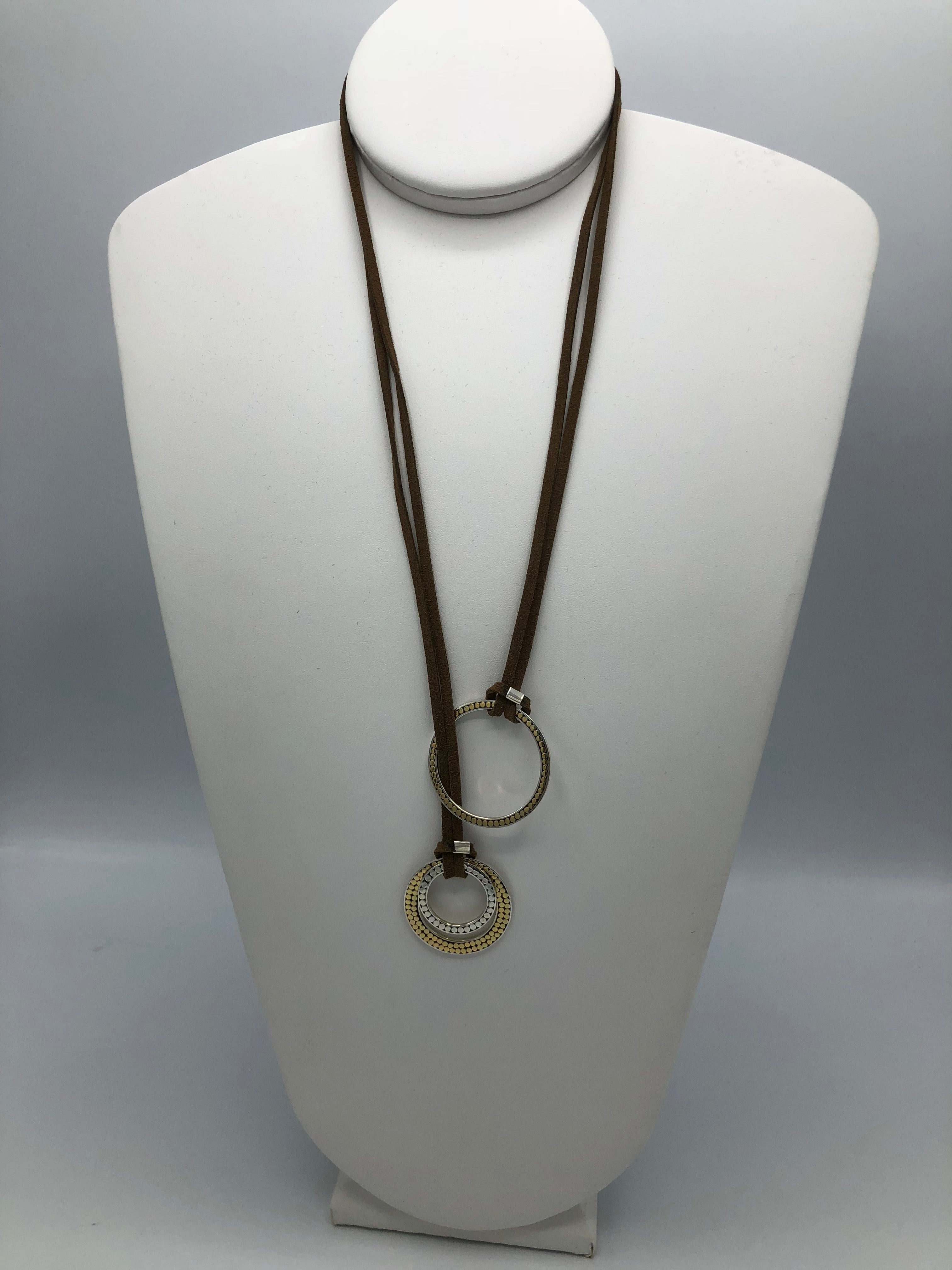 Lariat Triple Life Circles Necklace