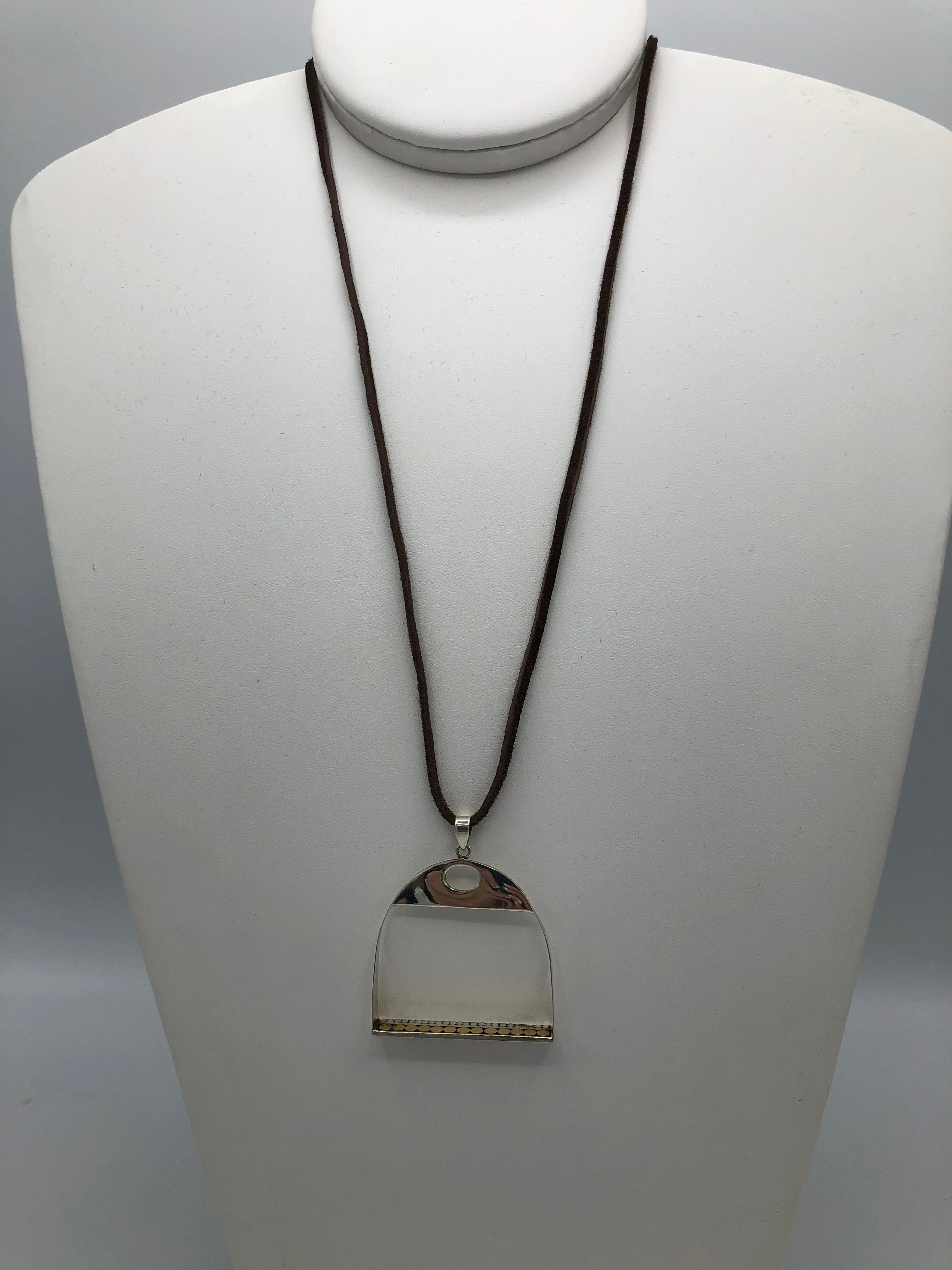 Large Horse Stirrup Necklace