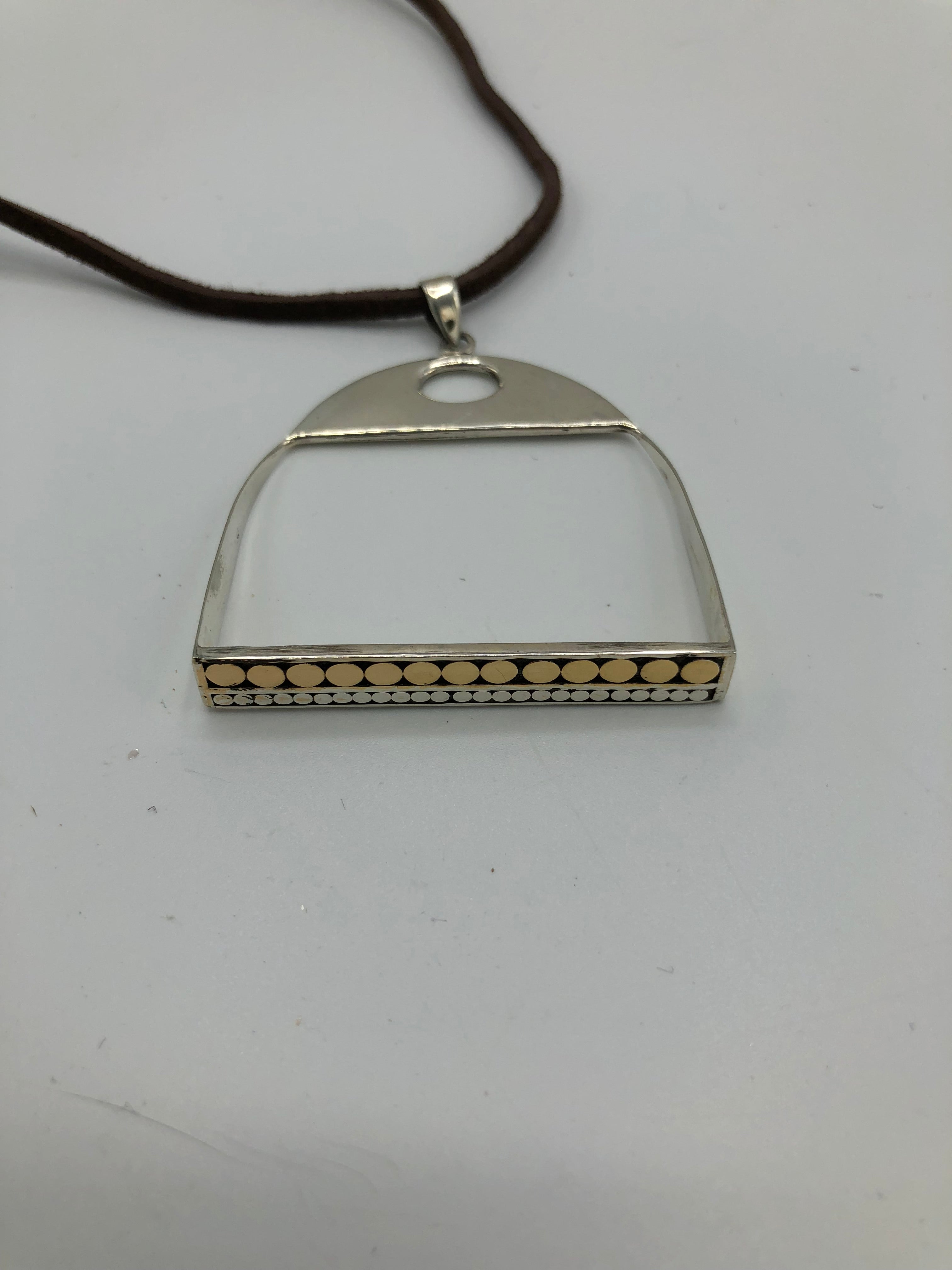 Large Horse Stirrup Necklace