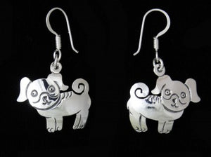 Puppy earrings in Sterling Silver