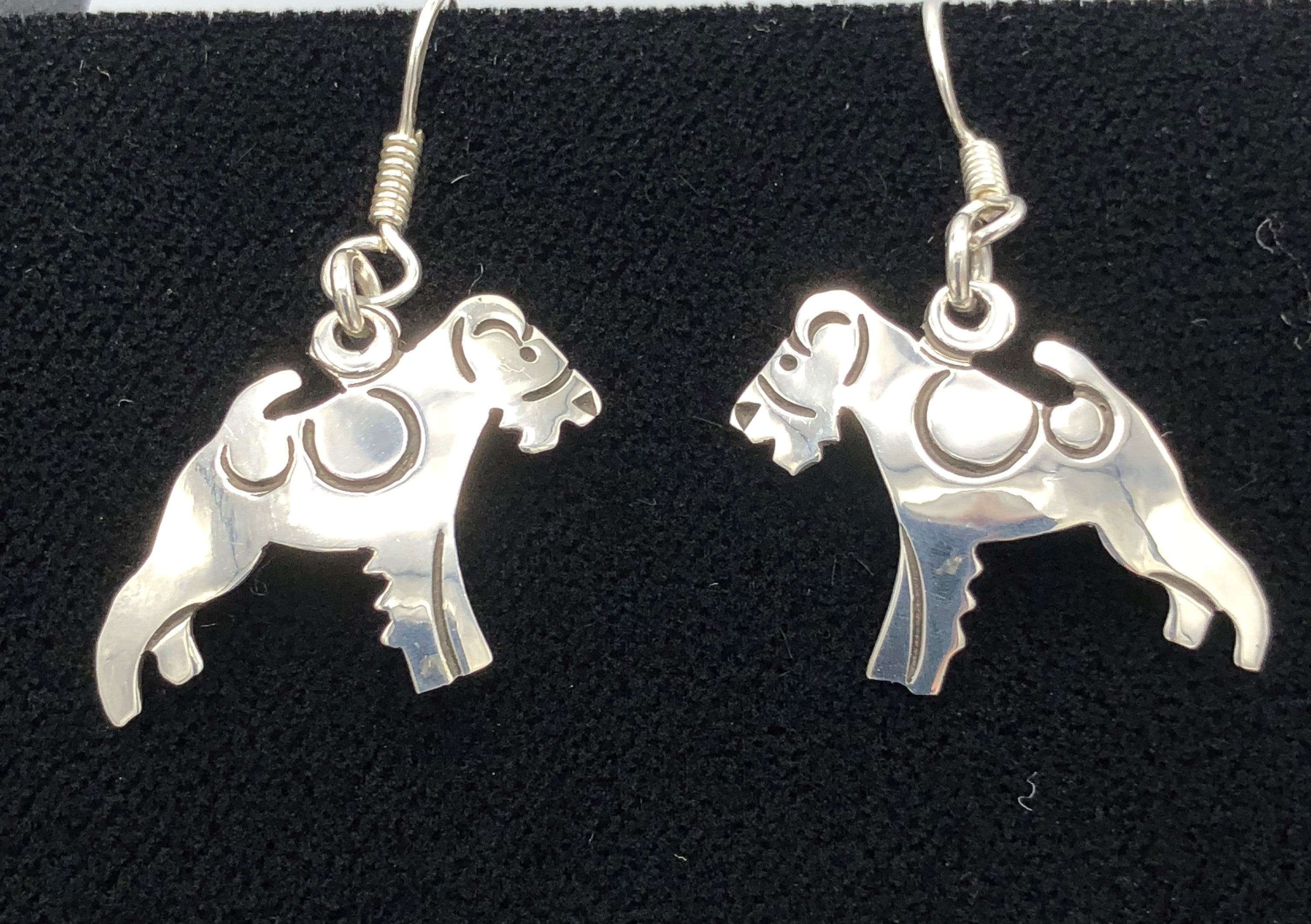 Terrier earrings in Sterling Silver