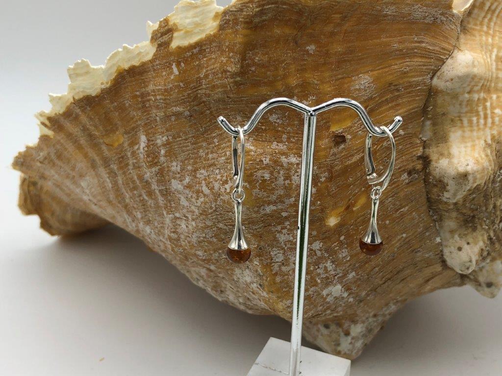 Baltic Amber drop Earrings