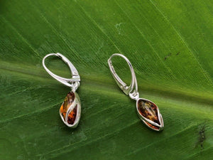 Baltic Amber Earrings Wrapped